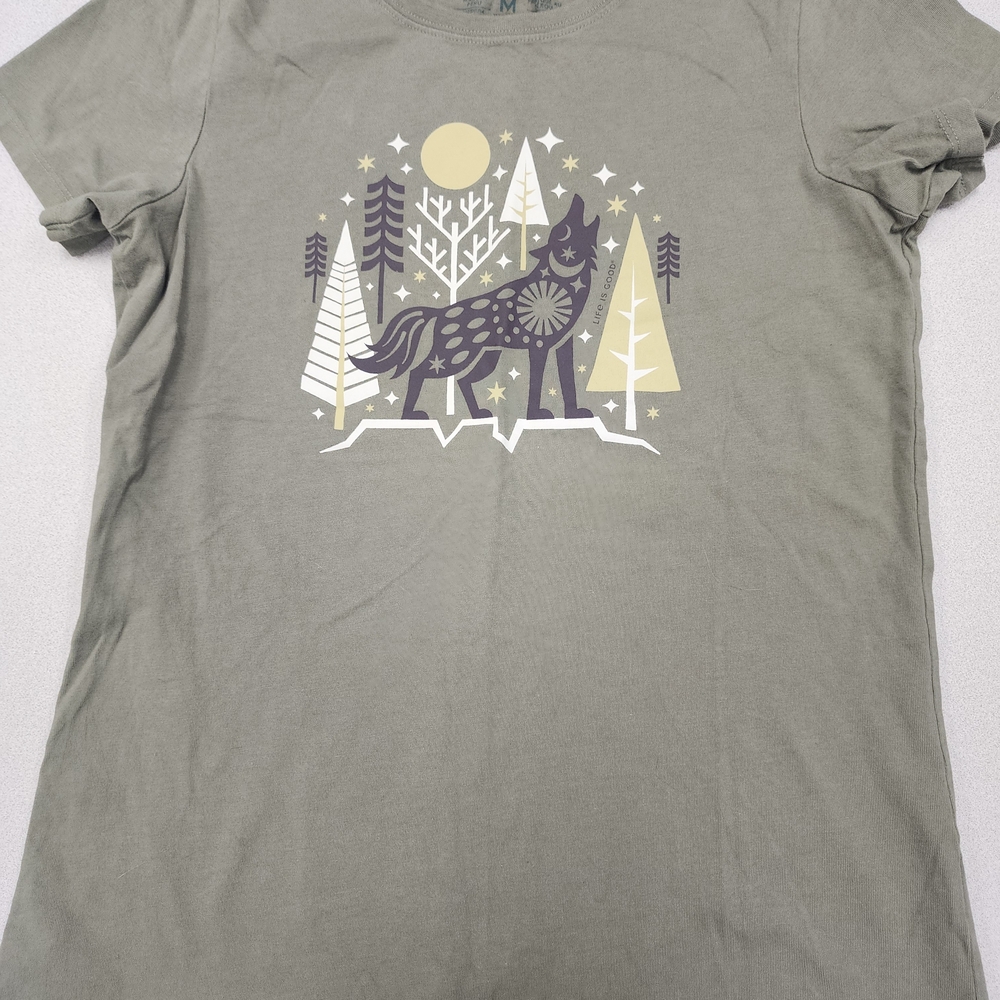 Life Is Good Olive Green T-Shirt